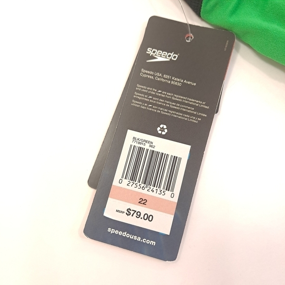 Speedo Womens One Piece Swimsuit Endurance+ Super Pro Team Black Green Sz 22 XXS - Picture 14 of 16